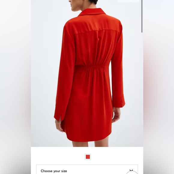 MANGO New With Tags Red Dress Small - Picture 3 of 6
